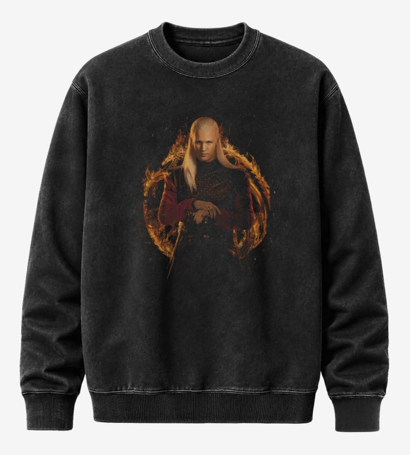 Poleron Polo Acid Wash Daemon Targaryen