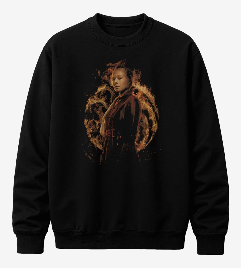 Poleron polo Negro de Rhaenyra Targaryen