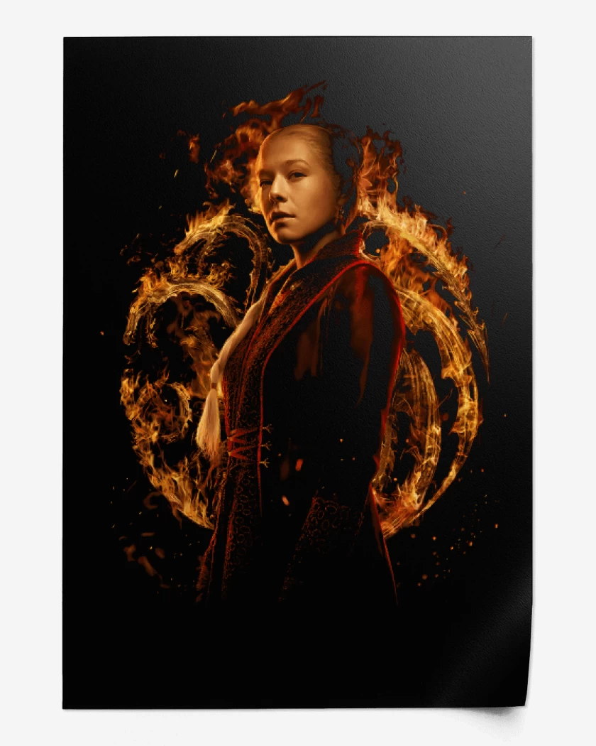 Print Negro de Rhaenyra Targaryen