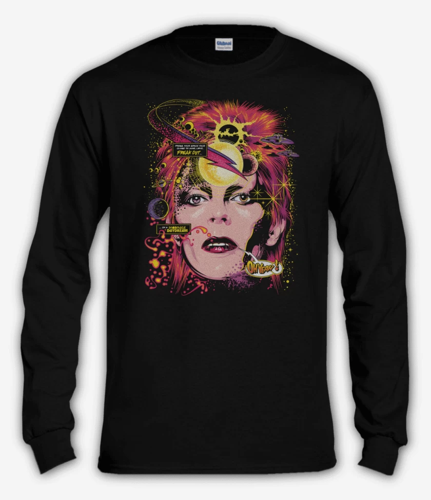 Polera manga larga Space Bowie