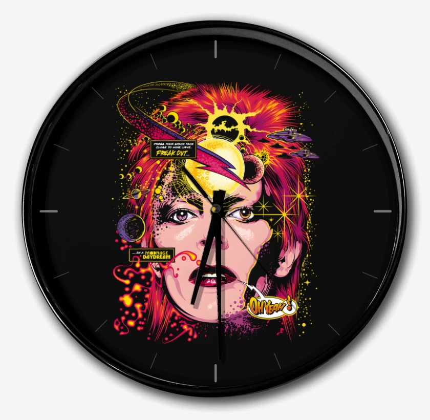 Reloj Negro de Space Bowie