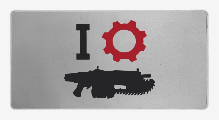 Mouse pad Gamer Gris Melange de Gears