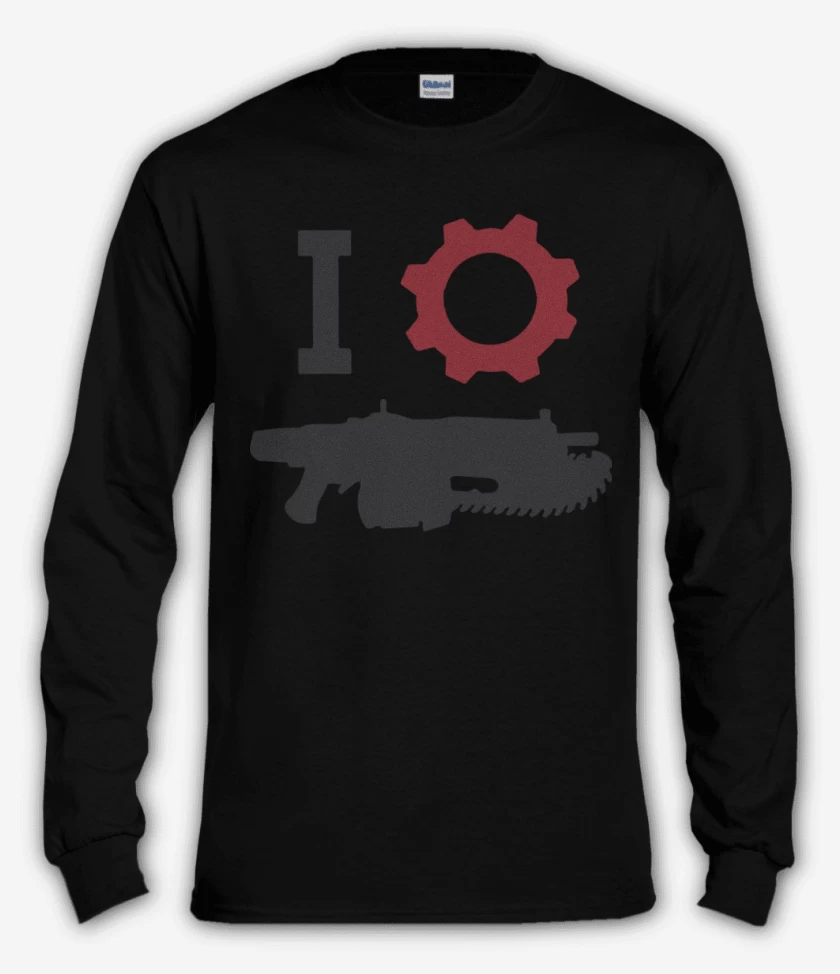 Polera manga larga Negro de Gears