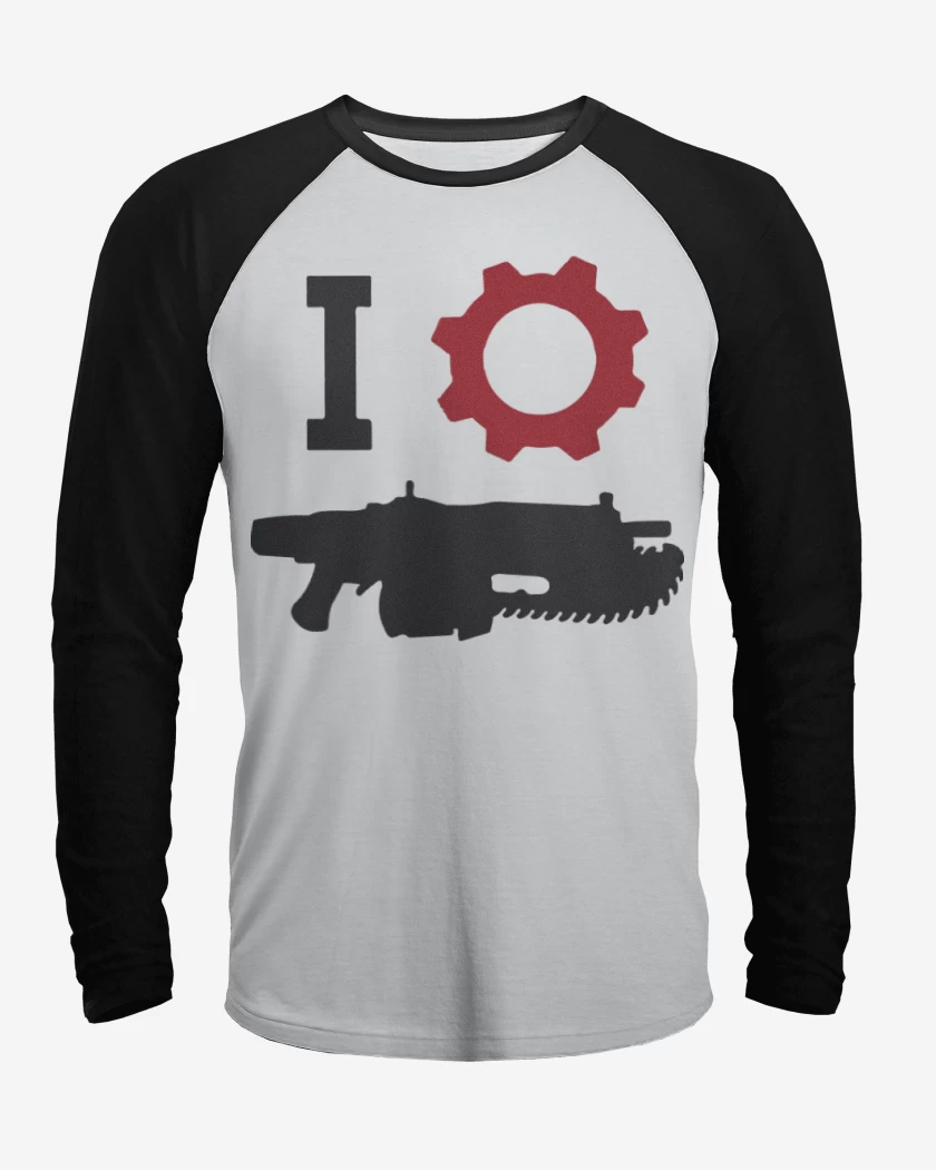 Polera Raglan Blanco / Negro de Gears