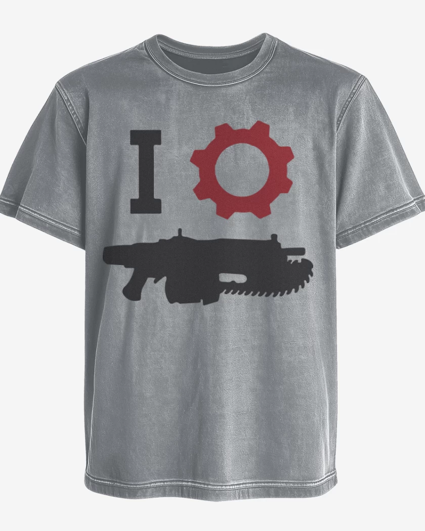 Polera desgastada Gris Melange de Gears