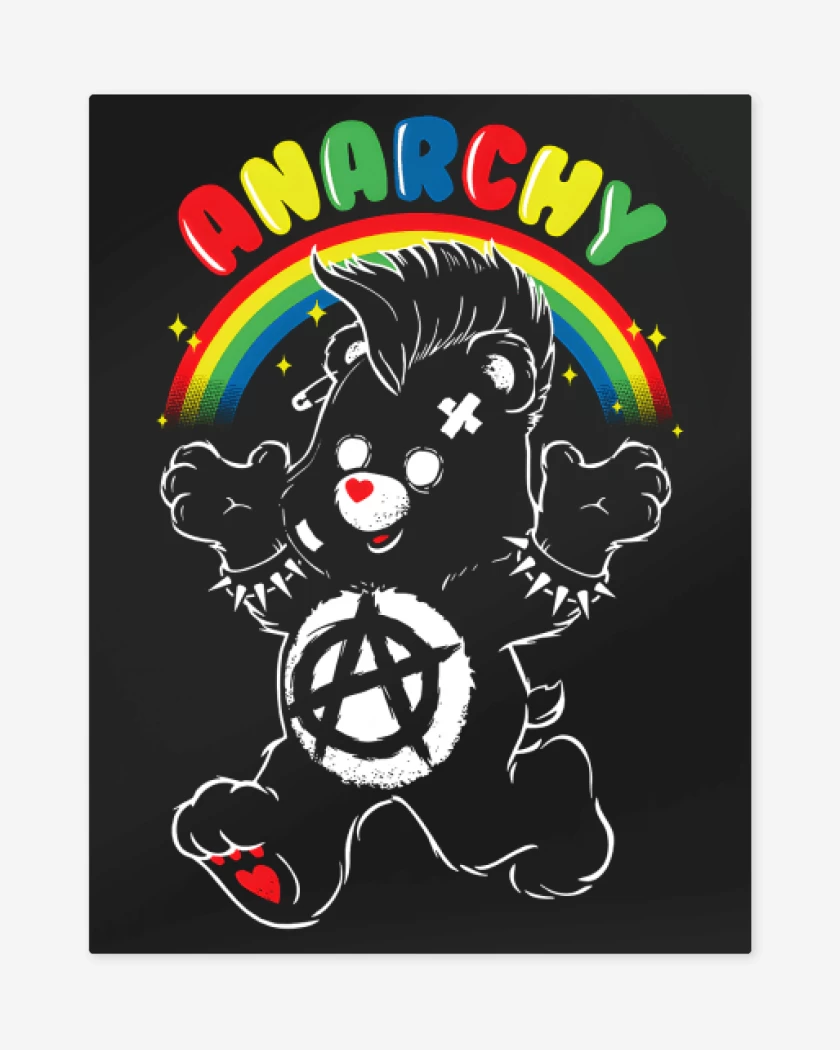 Print metalico Negro de Anarcute