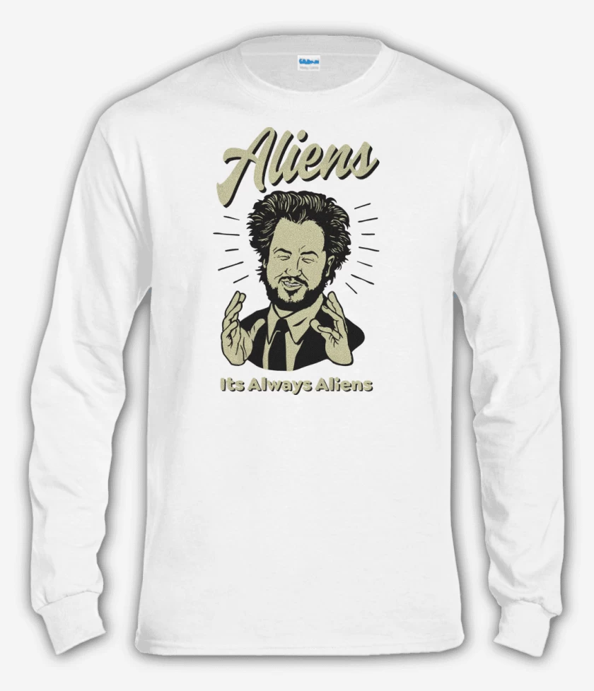 Polera manga larga Blanco de Aliens 2