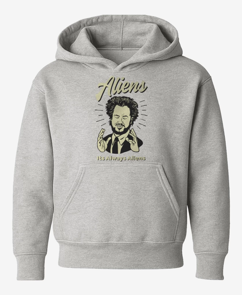 Poleron de niño Gris Melange de Aliens 2