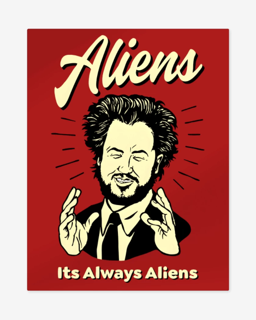 Print metalico Rojo de Aliens 2
