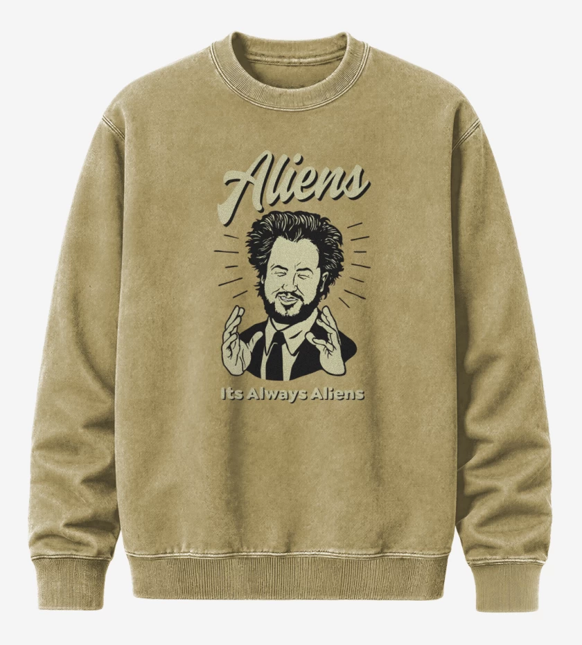 Poleron Polo Acid Wash Beige de Aliens 2