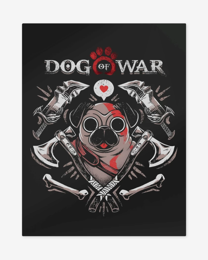 Print metalico Dog of War