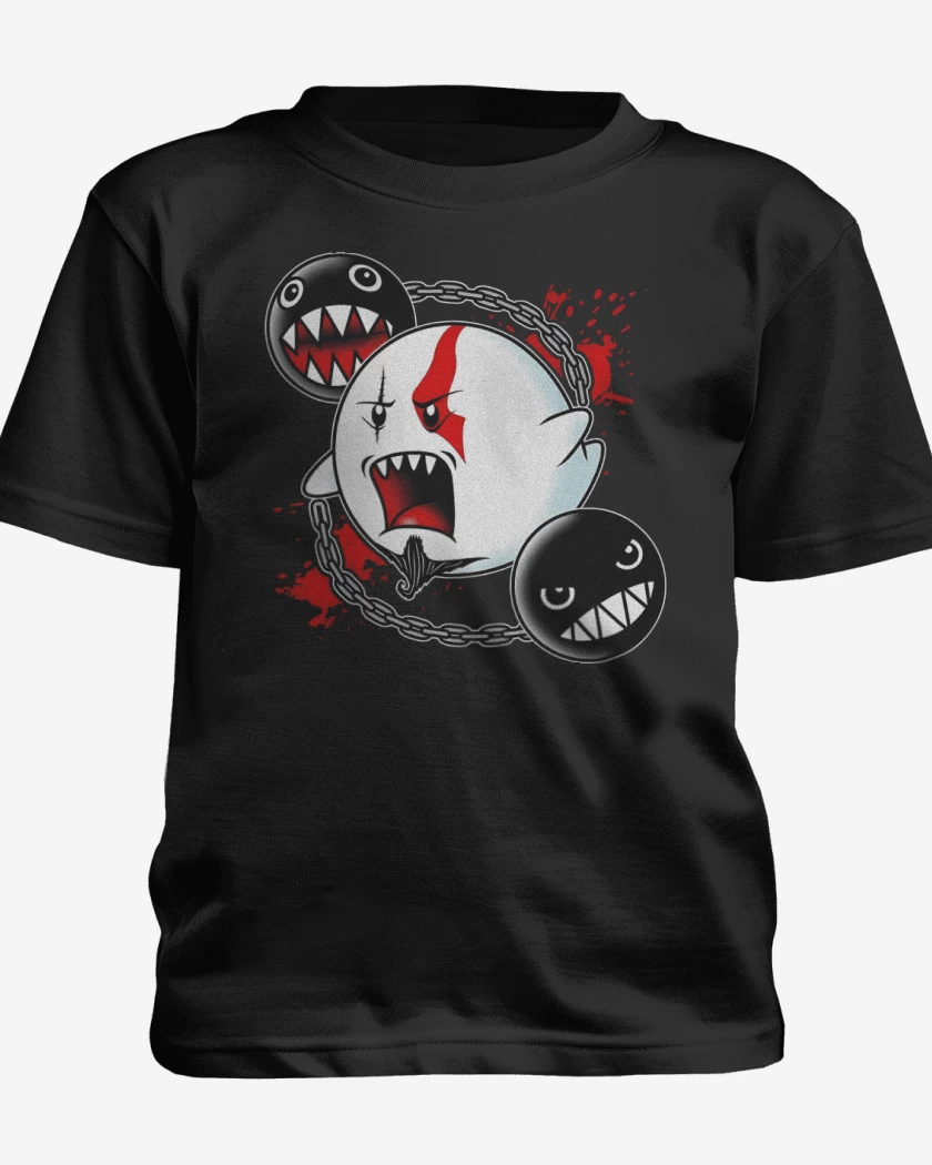 Polera de niño Negro de Fantasma de Esparta