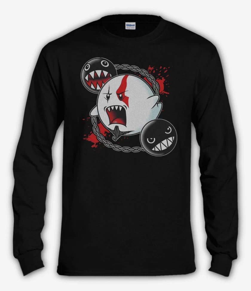 Polera manga larga Negro de Fantasma de Esparta