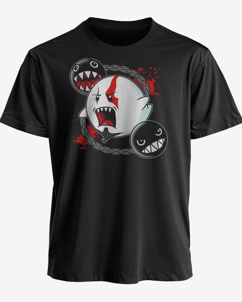 Polera premium Negro de Fantasma de Esparta