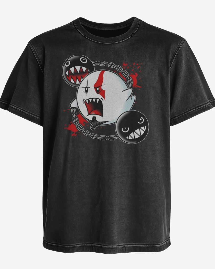 Polera desgastada Fantasma de Esparta