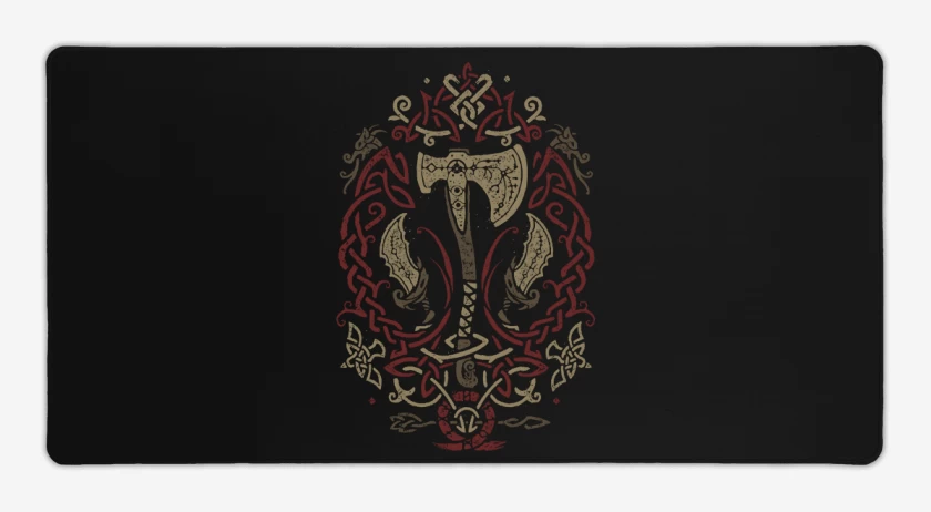 Mouse pad Gamer Negro de Leviatan del Caos