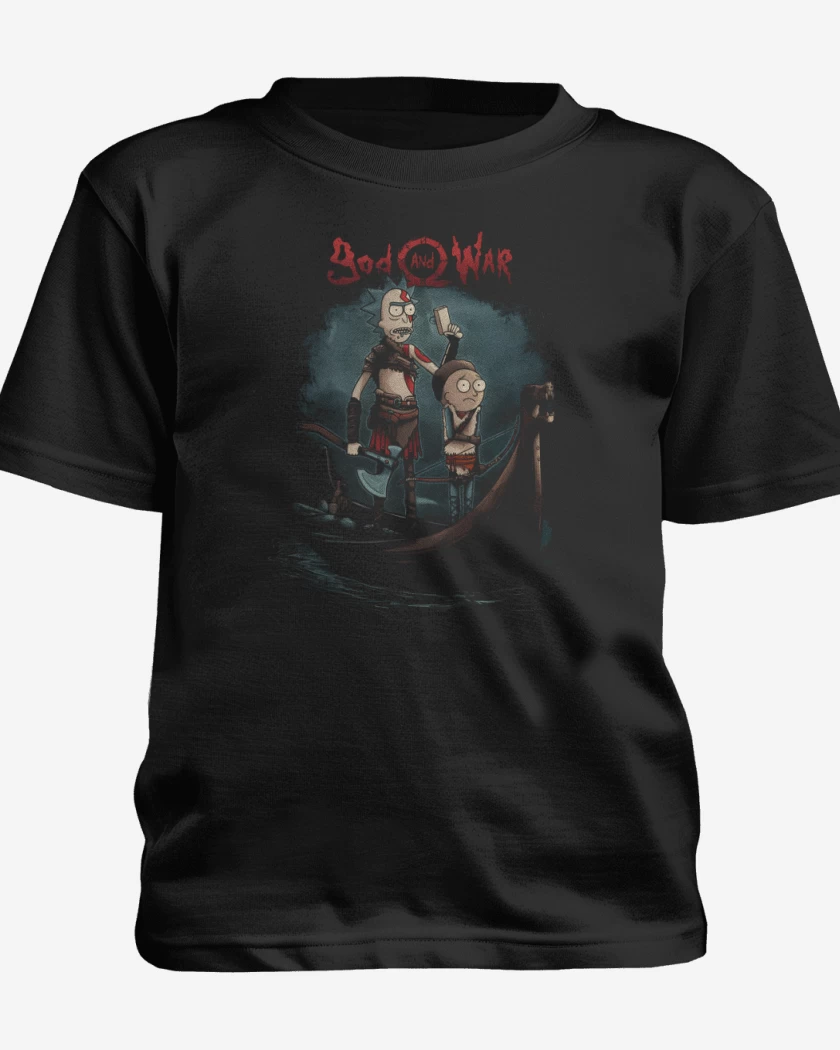 Polera de niño Negro de God and War