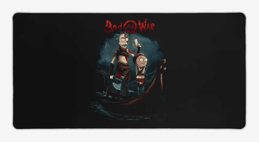 Mouse pad Gamer Negro de God and War