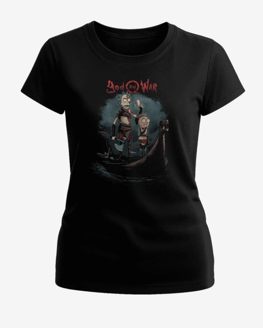 Polera de Mujer Negro de God and War