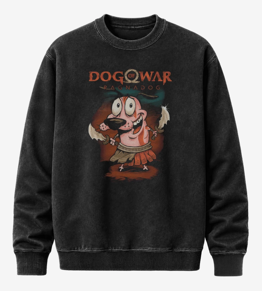 Poleron Polo Acid Wash Negro de Ragnadog