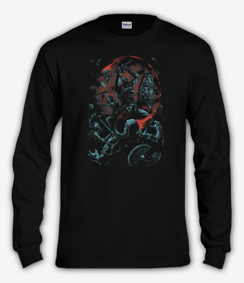 Polera manga larga Negro de God of War 2018