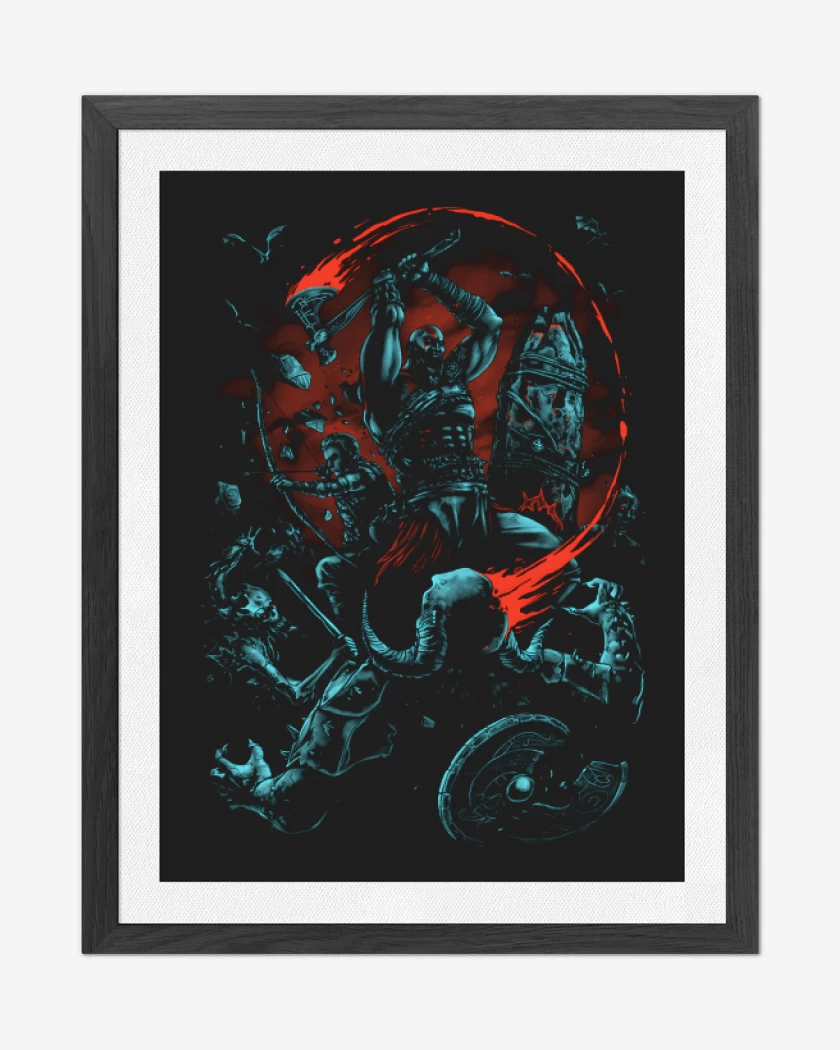 Cuadro decorativo God of War 2018