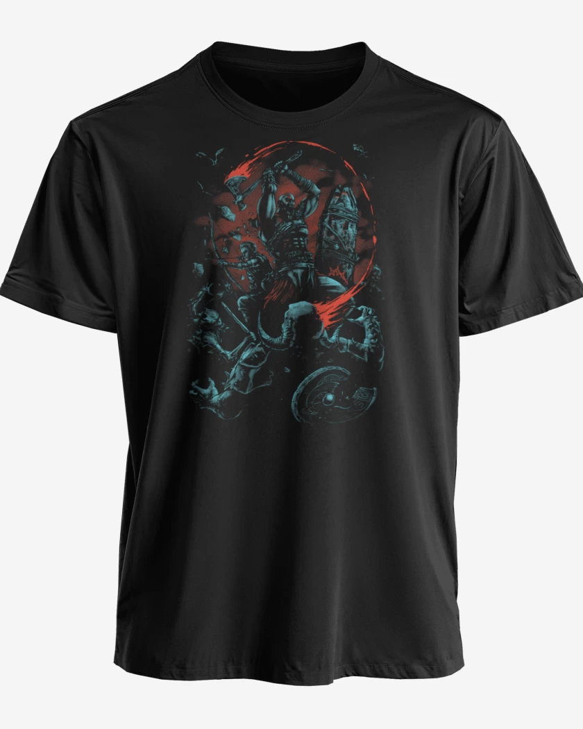 Polera premium Negro de God of War 2018