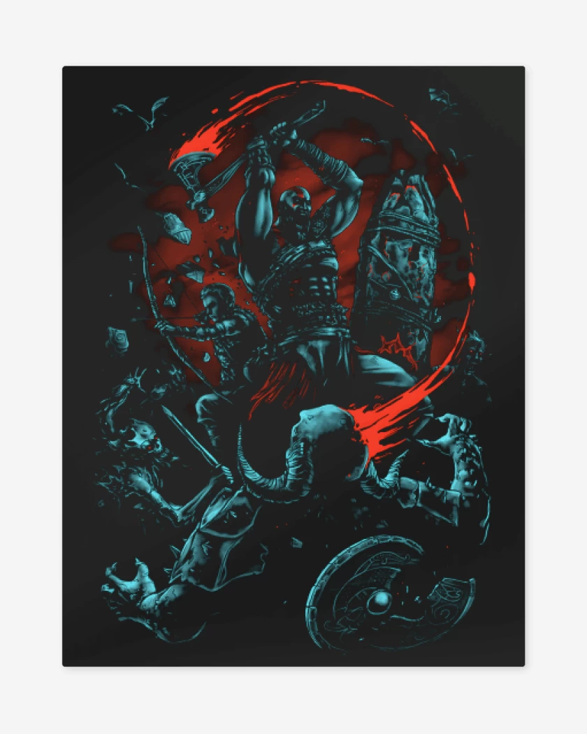 Print metalico God of War 2018