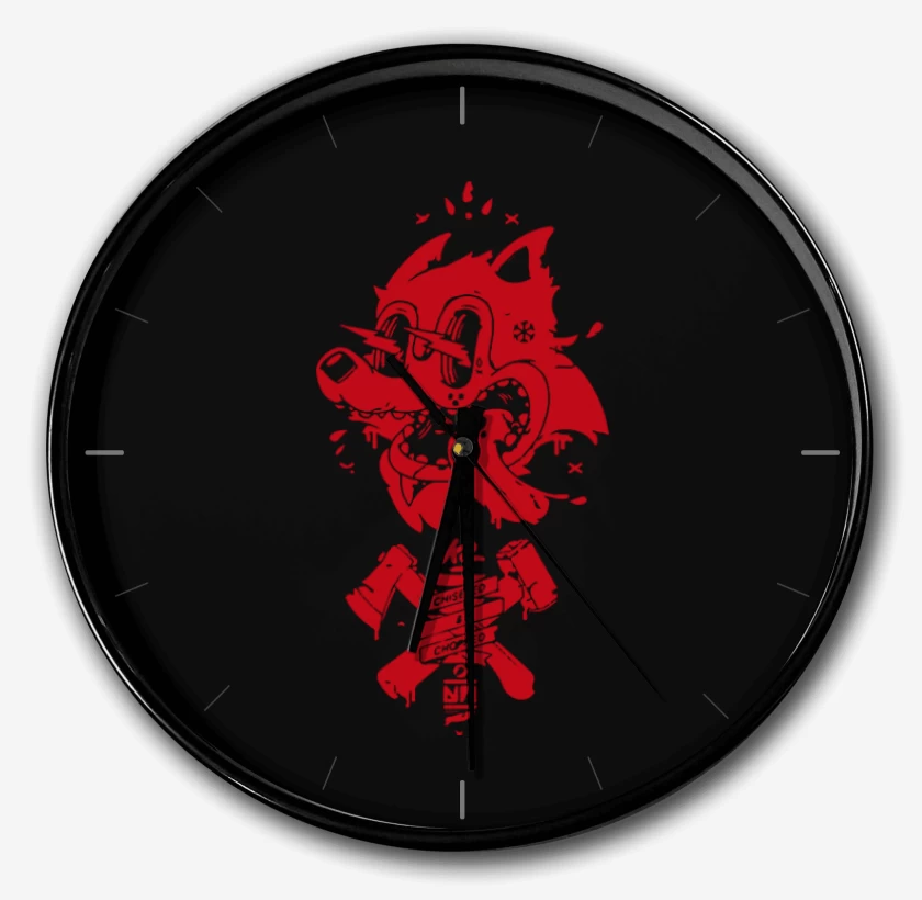 Reloj Negro de Red cat