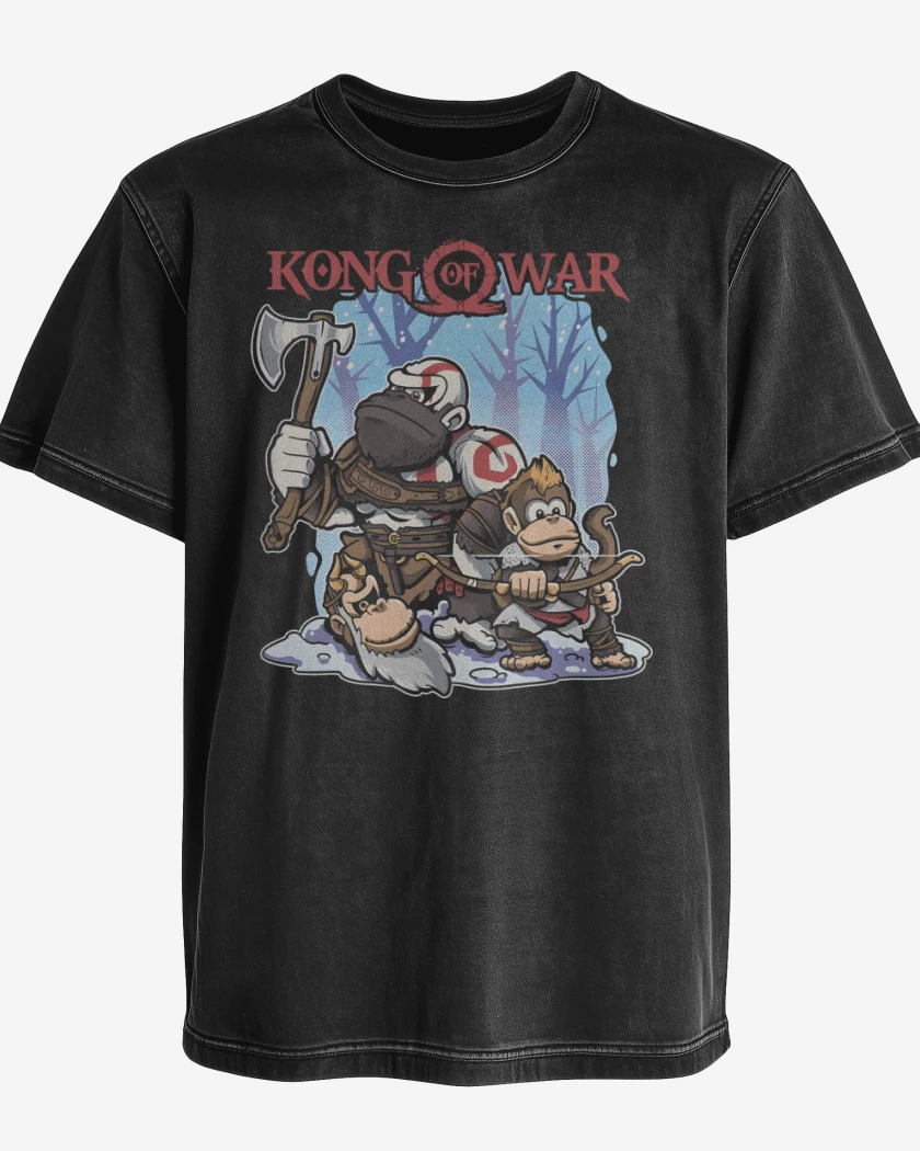 Polera desgastada Kong of War 