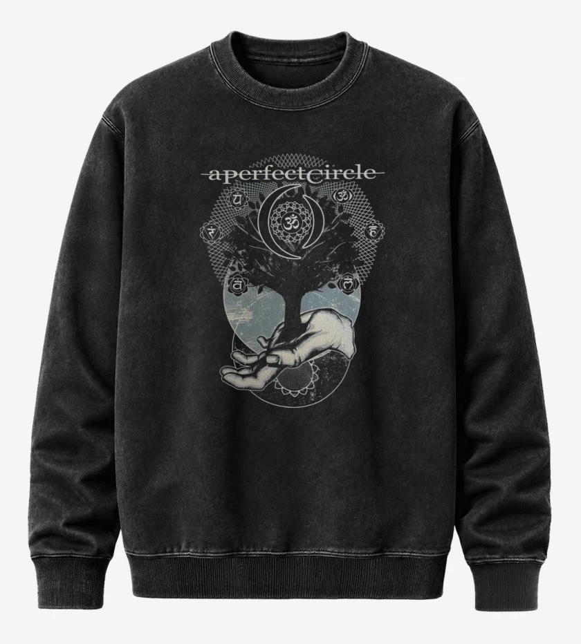 Poleron Polo Acid Wash Negro de A perfect circle 2