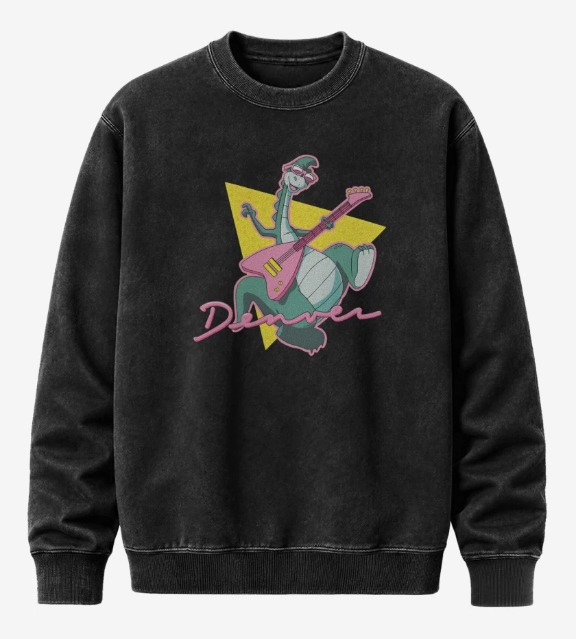 Poleron Polo Acid Wash Negro de Denver