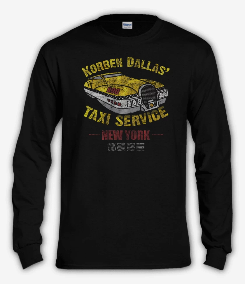 Polera manga larga Negro de Korben Dallas taxi service