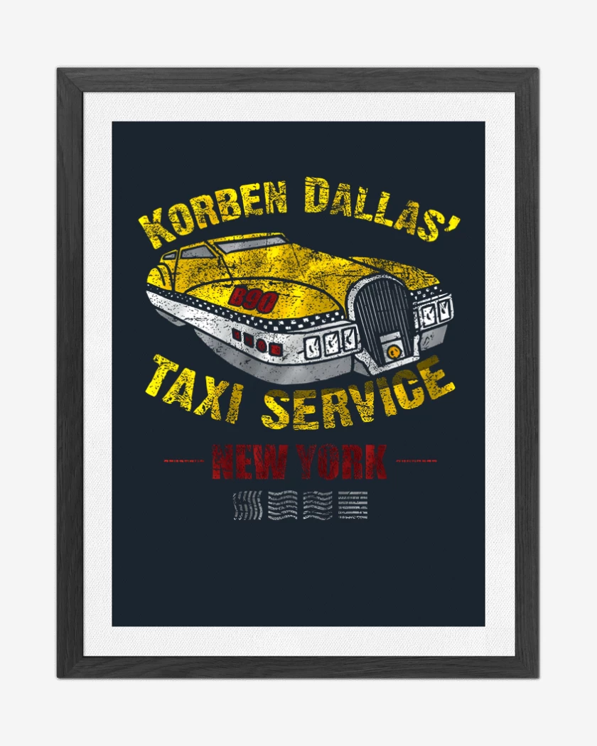 Cuadro decorativo Korben Dallas taxi service