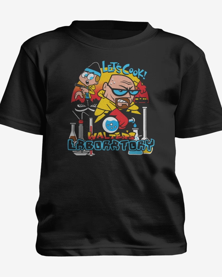 Polera de niño Negro de El laboratorio de Walter