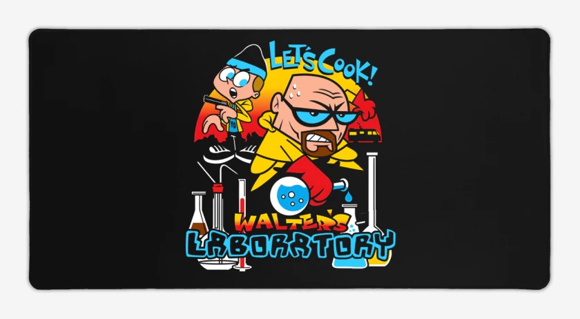 Mouse pad Gamer Negro de El laboratorio de Walter
