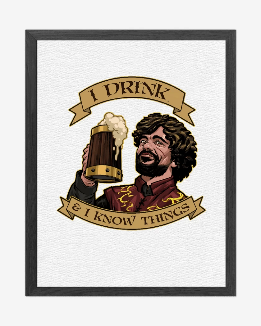 Cuadro decorativo Blanco de I drink