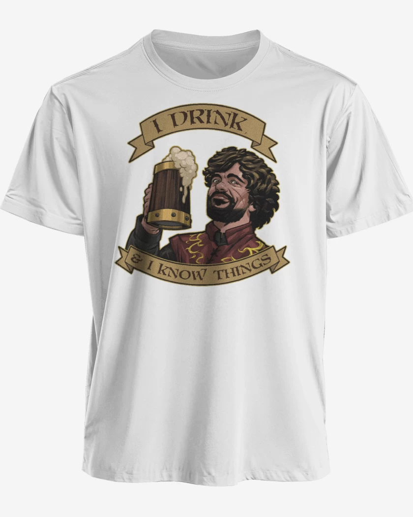 Polera premium Blanco de I drink