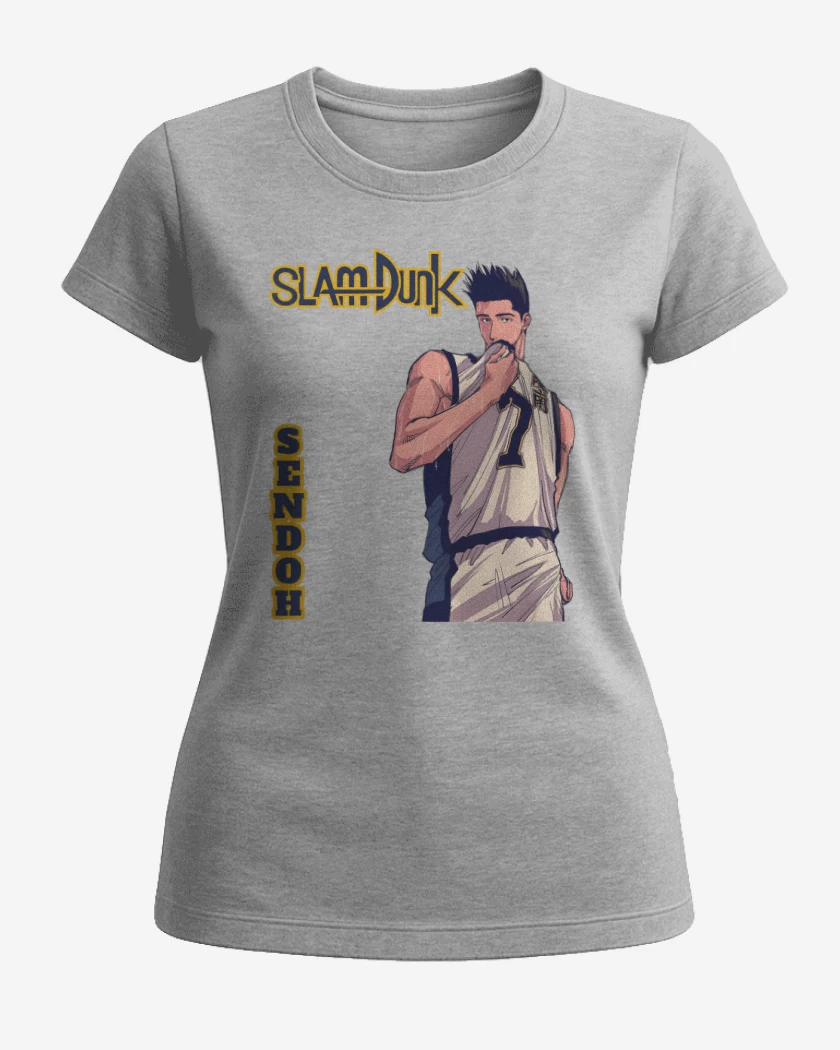 Polera de Mujer Gris Melange de Sendoh