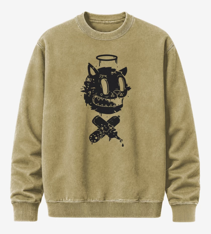Poleron Polo Acid Wash Beige de Black cat vinyl X