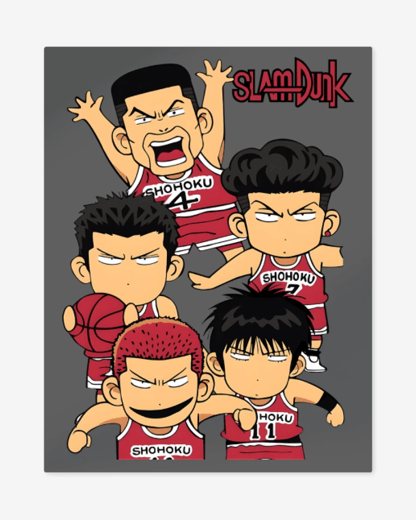 Print metalico Shohoku Slam Dunk