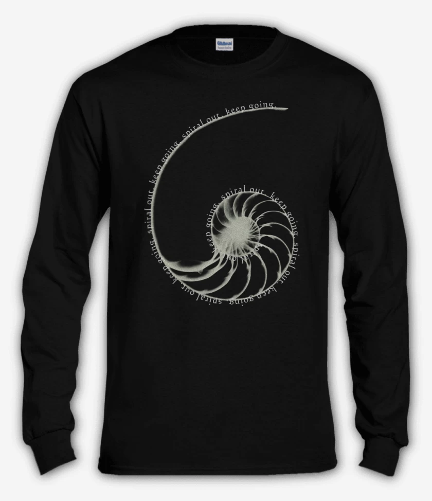 Polera manga larga Negro de Spiral Out