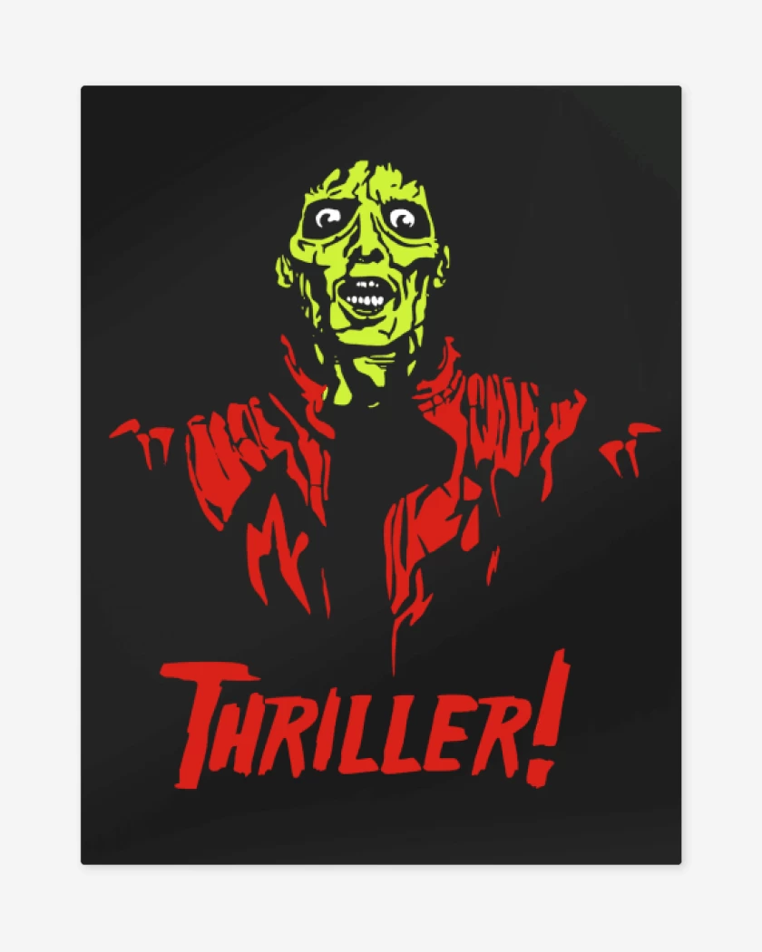 Print metalico Negro de Thriller 
