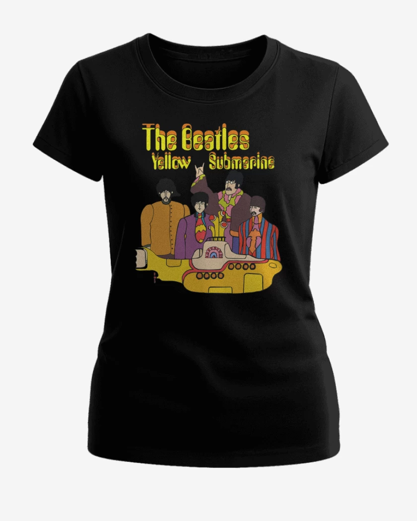 Polera de Mujer Negro de Yellow Submarine