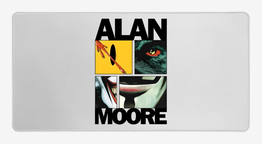Mouse pad Gamer Blanco de Alan Moore nro 2
