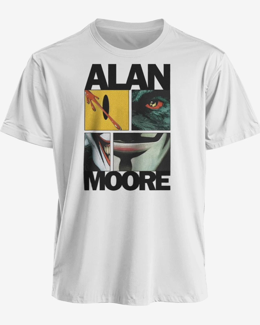 Polera premium Blanco de Alan Moore nro 2