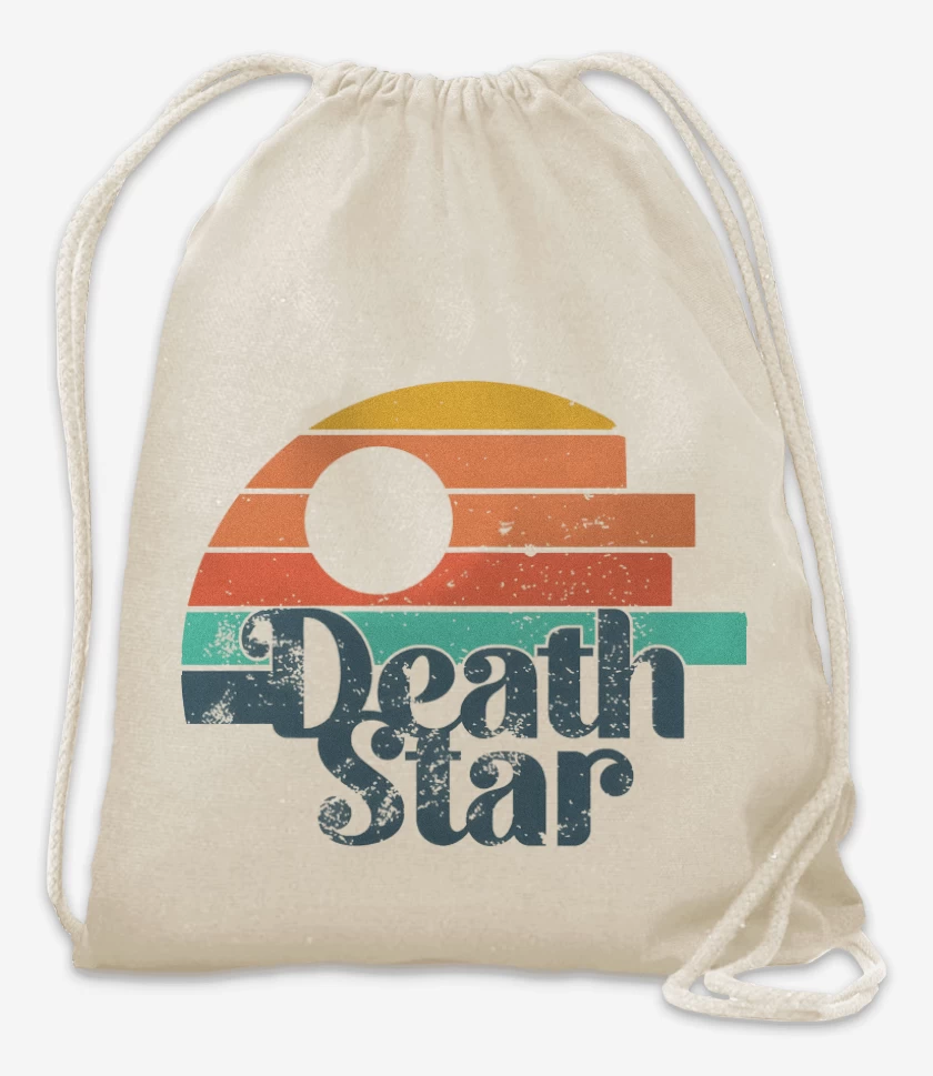 Mochila Blanco de Death Star Retro