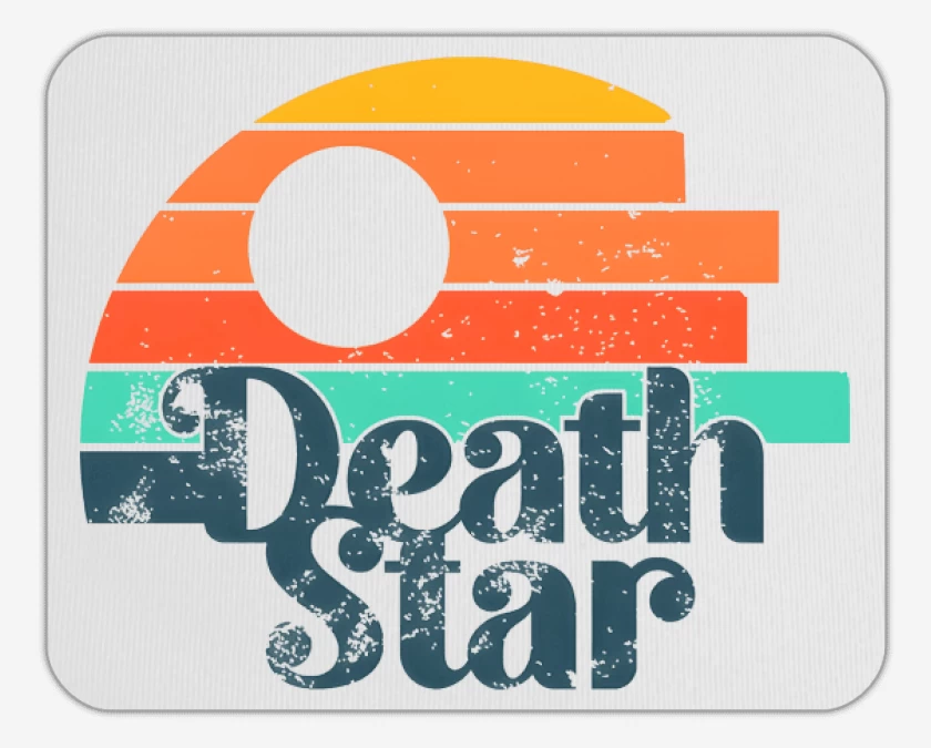 Mousepad Death Star Retro