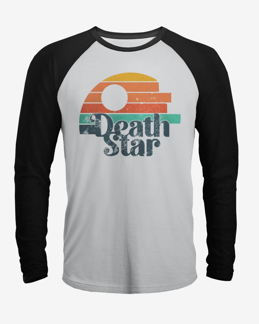 Polera Raglan Death Star Retro