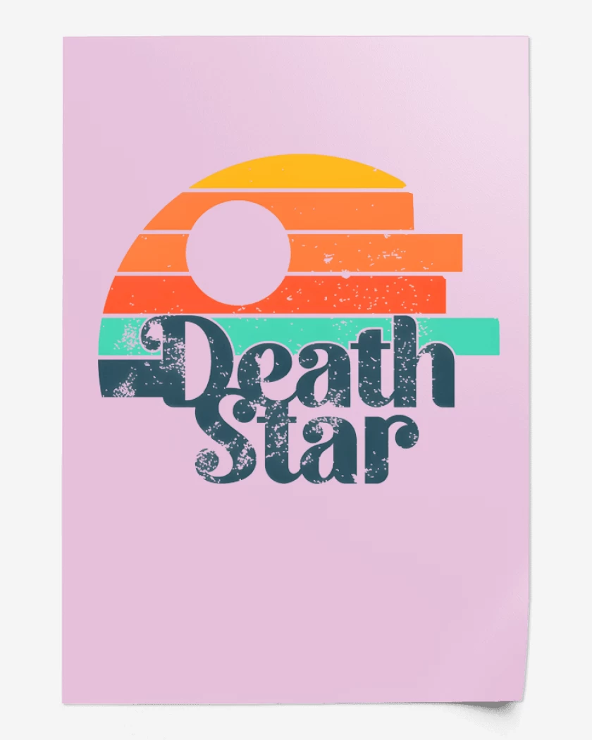 Print Death Star Retro